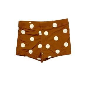 Zara Neutral Polka Dot Swim Shorts